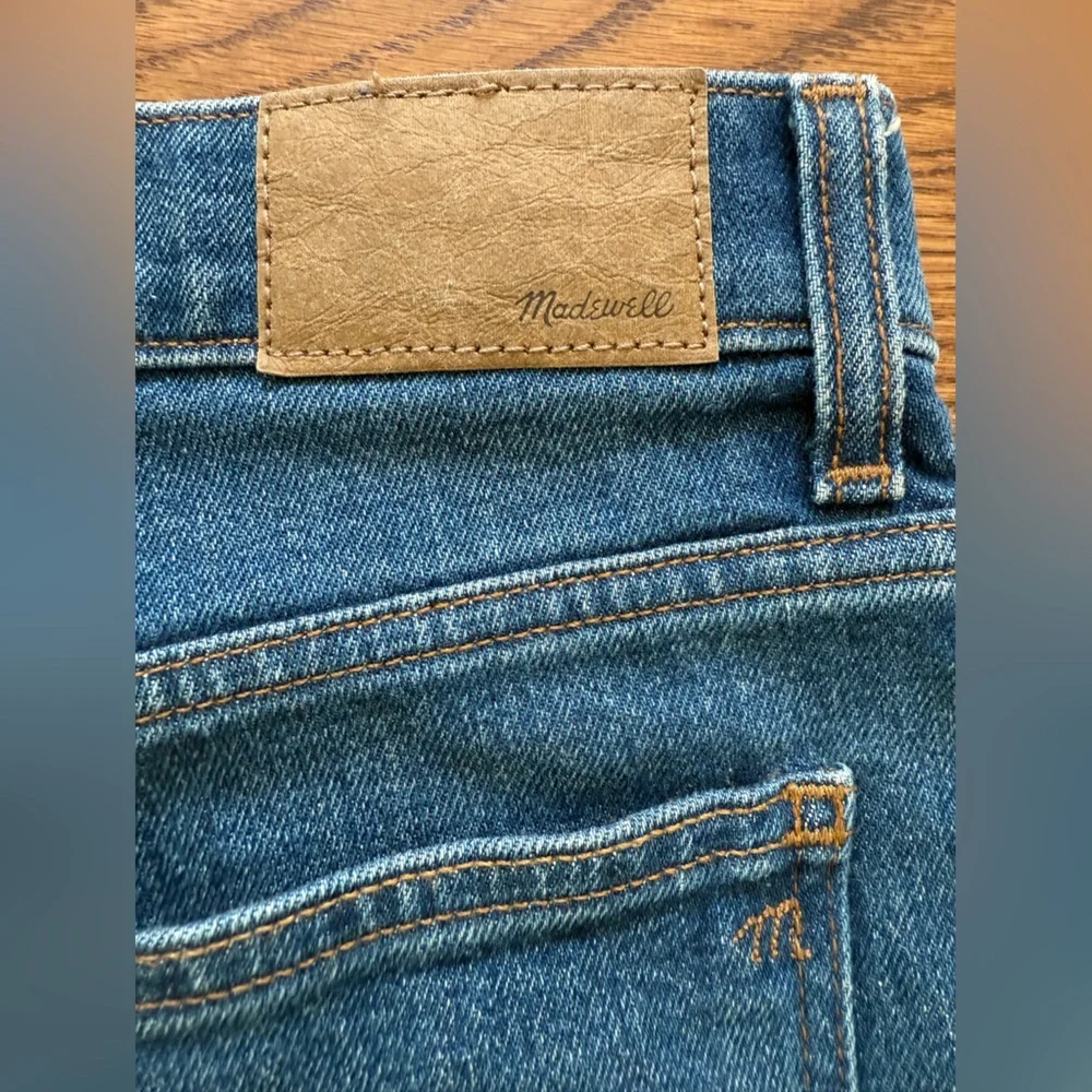MADEWELL Mid Rise 90s Straight Denim Blue Jeans Casual Staple Comfy Stretch 28 - Picture 5 of 9